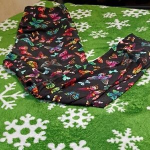 Colorful Butterfly Print Leggings